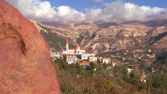 Christian churches dot the beautiful hills of Lebanon.