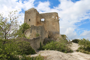 Fototapeta na wymiar Schlossruine Vaison la Romain, Frankreich