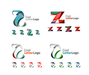 Letter business emblem collection