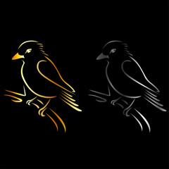 Logo for exotic bird business- a beautiful kingfisher