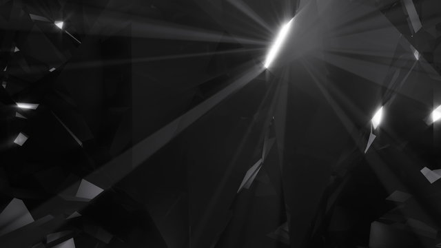 Abstract 4K shining and glowing diamond loopable background