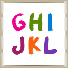 Vector  hand-draw alphabet
