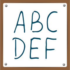 Vector  hand-draw alphabet
