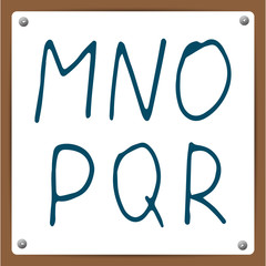 Vector  hand-draw alphabet