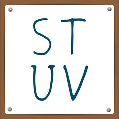 Vector  hand-draw alphabet