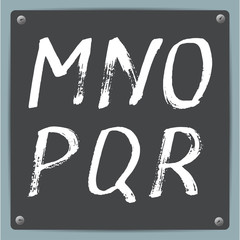 Vector  hand-draw alphabet