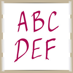 Vector  hand-draw alphabet