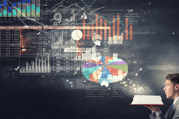 Businessman with book