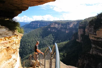 Peel and stick wall murals Three Sisters Blue Mountains National Park, NSW, Australia