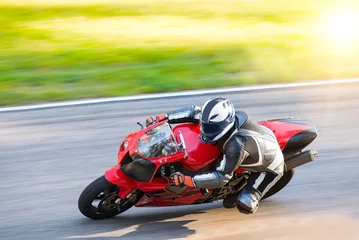 Foto auf Acrylglas Motorsport Motorradfahrer