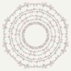 Set of four elegant filigree frames in vintage style