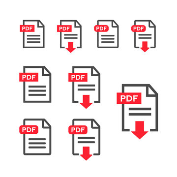 PDF file, web icon. design