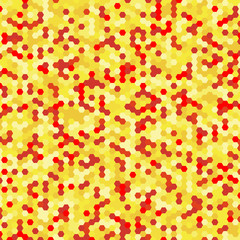 Vector background of different color hexagons