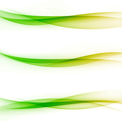 Bright colorful abstract transparent swoosh line