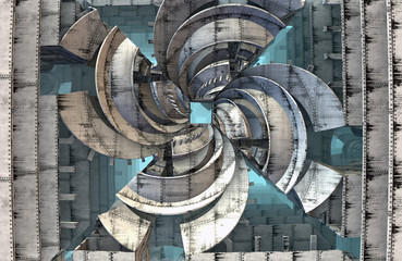 Computer rendered virtual scenery