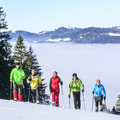 Schneeschuh-Tour über den Wolken