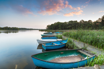 Rowing Boats on Filby Broad