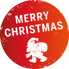 Button zerkratzt Merry Christmas