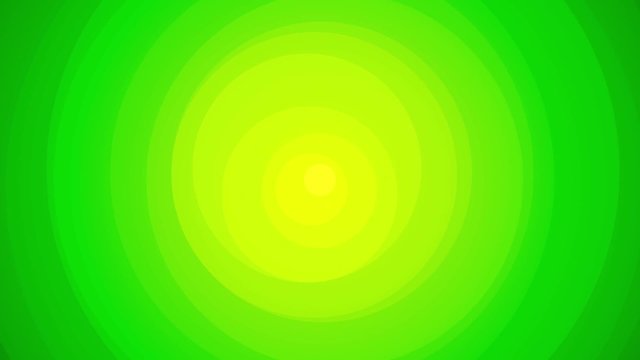 Rotating green yellow circle endless loop bio beauty