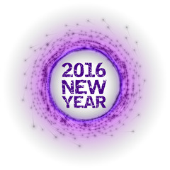 New Year as abstract fireworks