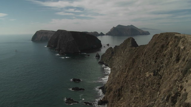 An establishing shot of Channel Islands National Park, California.