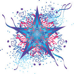 abstract star design