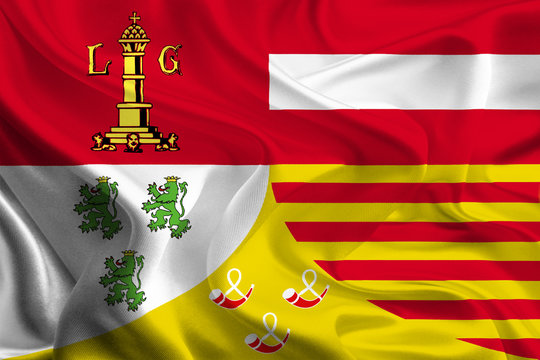 Flag of Liege, Belgium
