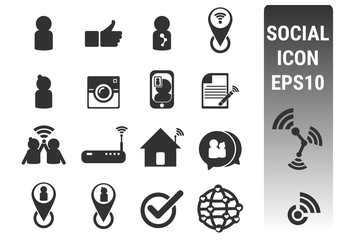 social icons set