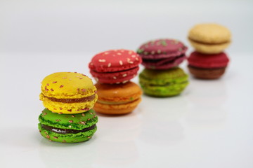 saveurs de macarons en couleurs