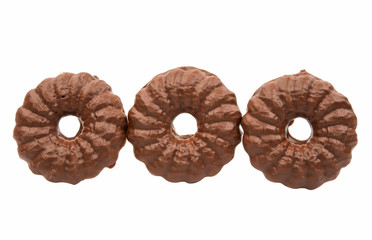 cookies with chocolate glaze