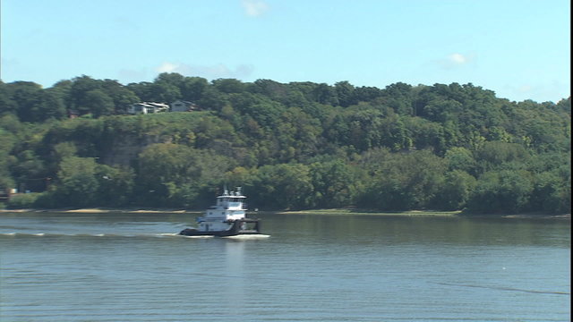 Mississippi River walk in Dubuque, Iowa