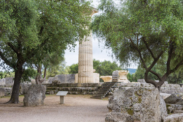 Ruins of the ancient city of Olympia, Greece