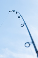 rod silhouette against the sky
