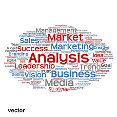 Vector conceptual business marketing word cloud