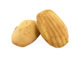 Madeleines sur fond blanc
