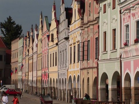 The charming town of Mikulov in the Czech Republic has elegant and beautiful facades.