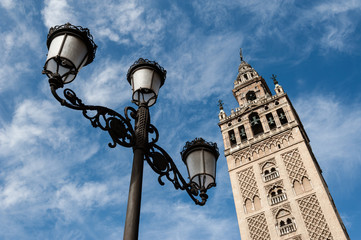 Fototapeta na wymiar The Giralda in Seville, Spain. 