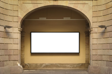 Empty billboard with copy space in Spain.