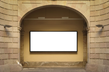 Empty billboard with copy space in Spain.