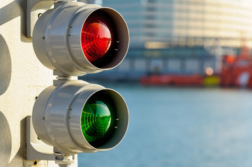 Traffic signal for boats.