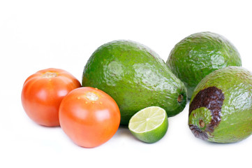 Avacado on white
