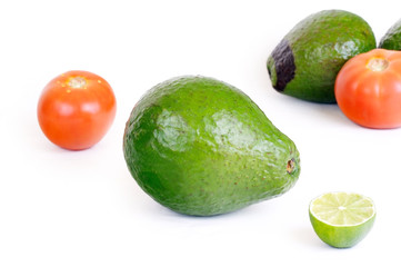 Avacado on white