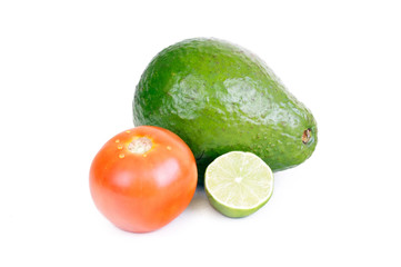 Avacado on white