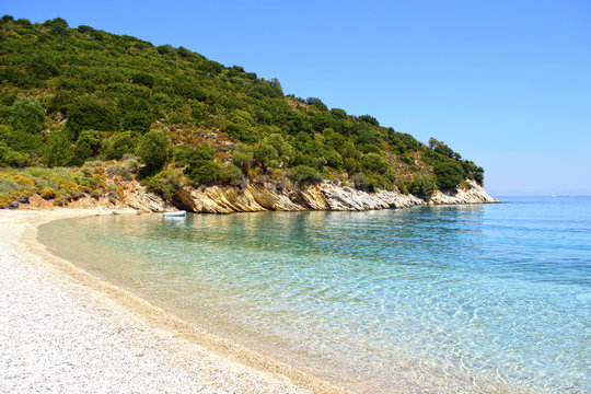 Filiatro beach in Ithaca island Greece