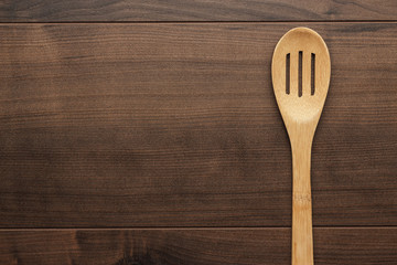 wooden skimmer on the table