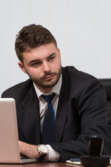 Businessman With Computer