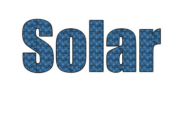 Solar  power energy idea concept background design