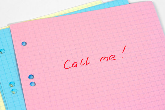 Message on a pink sheet of paper with open marker