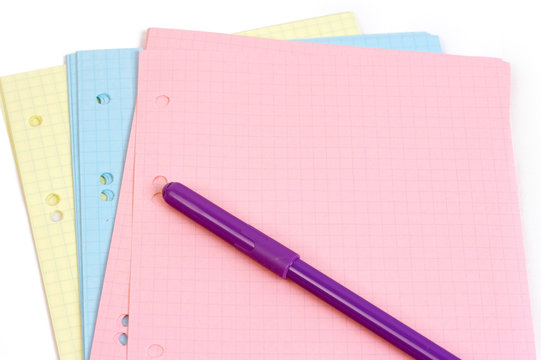Message on a pink sheet of paper with open marker