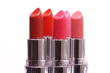Set of red lipsticks